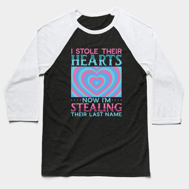 I stole their heart - adoption child Baseball T-Shirt by Modern Medieval Design